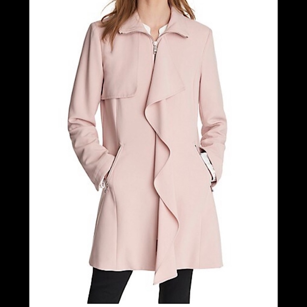 🎉HOST PICK🎉 NWT Karl Lagerfeld Paris Ruffled-Front Jacket -Size S-Petal